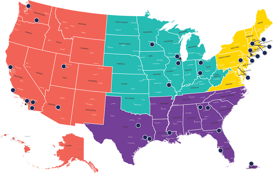 First Insurance coverage map