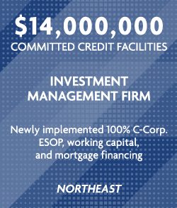 $14 million - Investment Management Firm - Northeast