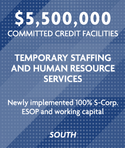 $5.5 million - Temporary Staffing and Human Resource Services - South